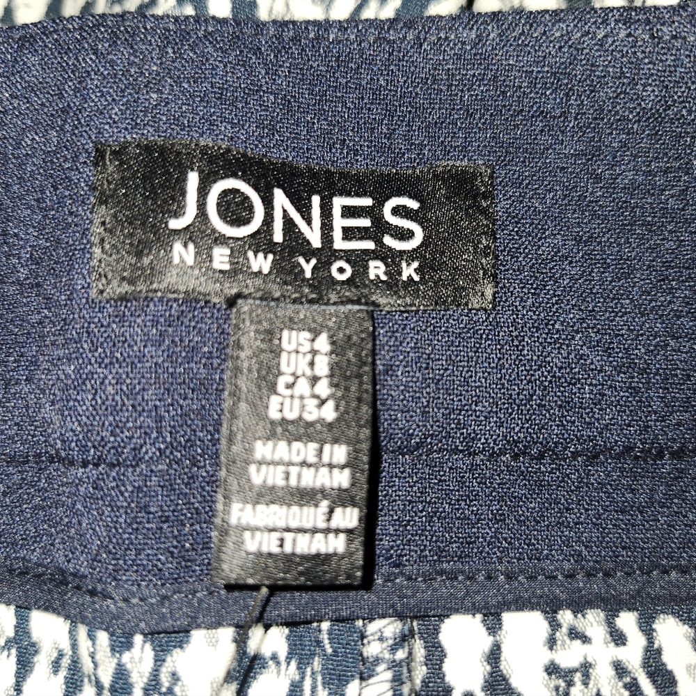 Jones NY | Navy Print Pencil Skirt - Picture 5 of 5